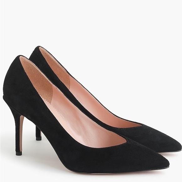 Used j Crew Suede V-cut pumps J8211 - Picture 1 of 3
